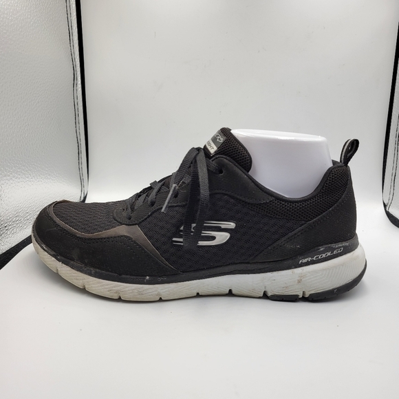 Skechers Black Lite-Weight Memory Foam Sneakers Sz 8 - Picture 5 of 10